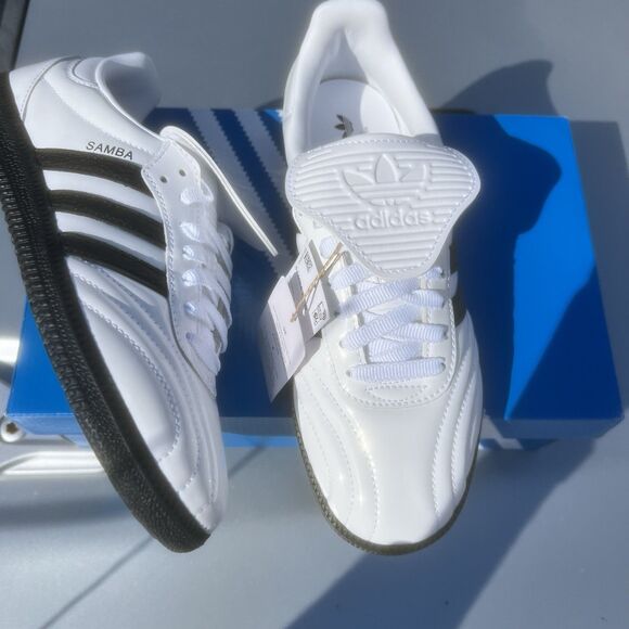 Adidas Originals Samba LT White Black Lifestyle Women Shoes Rare JI2706 Sz 7.5 - Picture 4 of 9